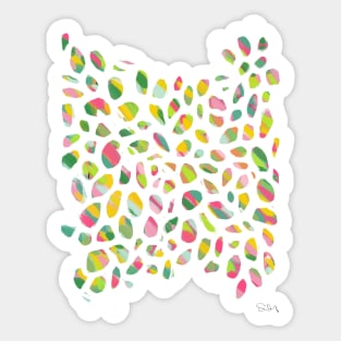 Carnival Drops No. 3: The 3rd piece to a Brightly Colored Abstract Series Sticker